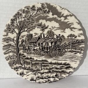 (Myott) Royal Mail Staffordshire Ironstone Ware Brown 6.25" Diam-Vintage-England